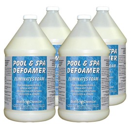 Pool & Spa Defoamer Concentrate: for Swimming Pools, Spas, Hot tubs, Decorative Fountains & Ponds-4 gallon case
