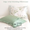 ALEISSEL Natural Cotton 2pcs Botanical Comforter Sets Twin Size-Green Comforter