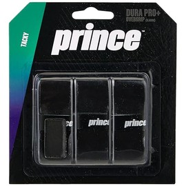Prince Overgrip Dura Pro Plus Set of 3 Grips, Overgrip Dura Pro Plus 3er, black, Standard