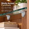 L-Shaped Shelf Support Pegs for Cabinets & Bookcases – 50PCS