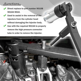 ROUTEKING 9010 Fuel Injector Remover Puller Fit for 5.9L 6.7L Cummins Diesel Engine/Dodge Ram Truck 1500 2500 3500 4500, Replace Part Number AM-9010 9010A 9010B, Cummins Diesel Injector Removal Tool