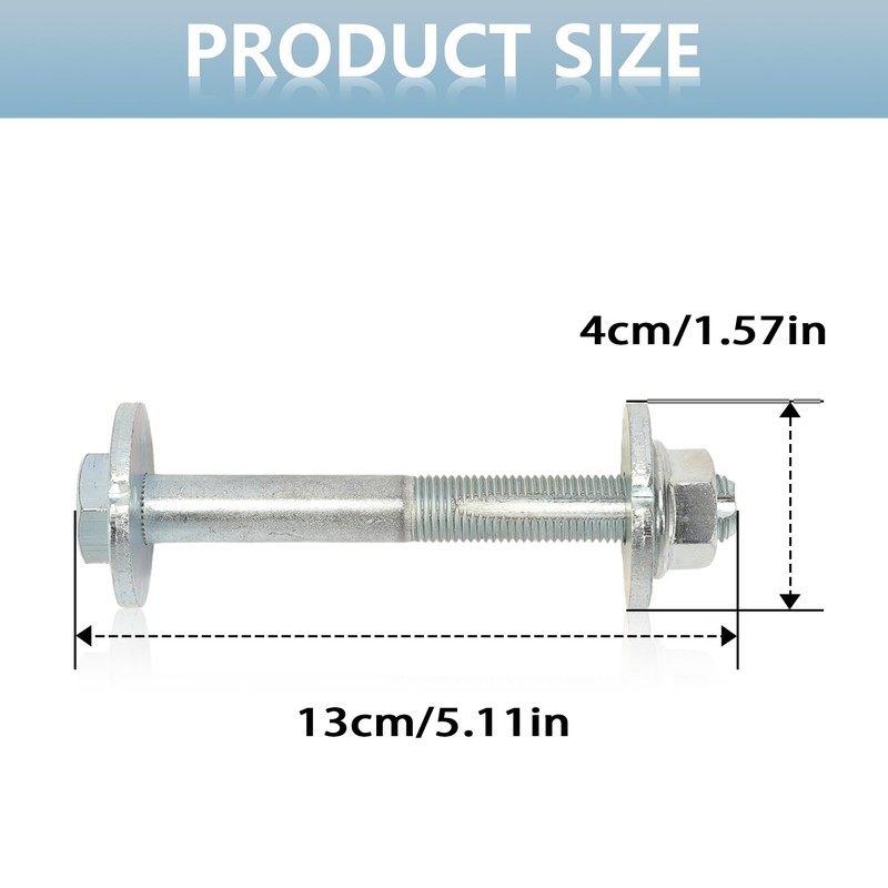 Suspension Arm Alignment Camber Bolts Adjustment Eccentric Cam Bolt Fit