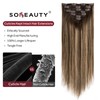 SoBeauty Clip in Hair Extensions Real Human Hair, Invisible Clip