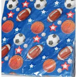 Sports Paper Napkins - Football, Soccer and Basketball