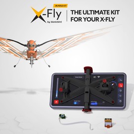 XF Bundle Kit for IOS & Android devices by BionicBird - Controller & accessories compatible with the X-Fly ornithopter drone