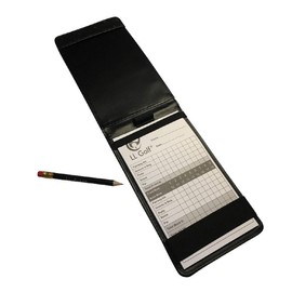 LL-Golf ® Elegant Golf Scorecard Holder with Pen and Pad, Scorecard Case, Case, Folder, Score Card, Score Card Holder for Writing Score on the Golf Course