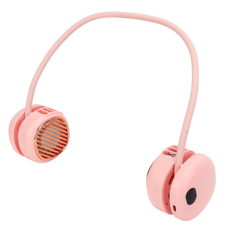 Portable Neck Fan LCD Digital Display Usb Charging 5 Speed