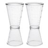 uxcell 2 Pcs Double Clear Plastic Measure Cup for Party