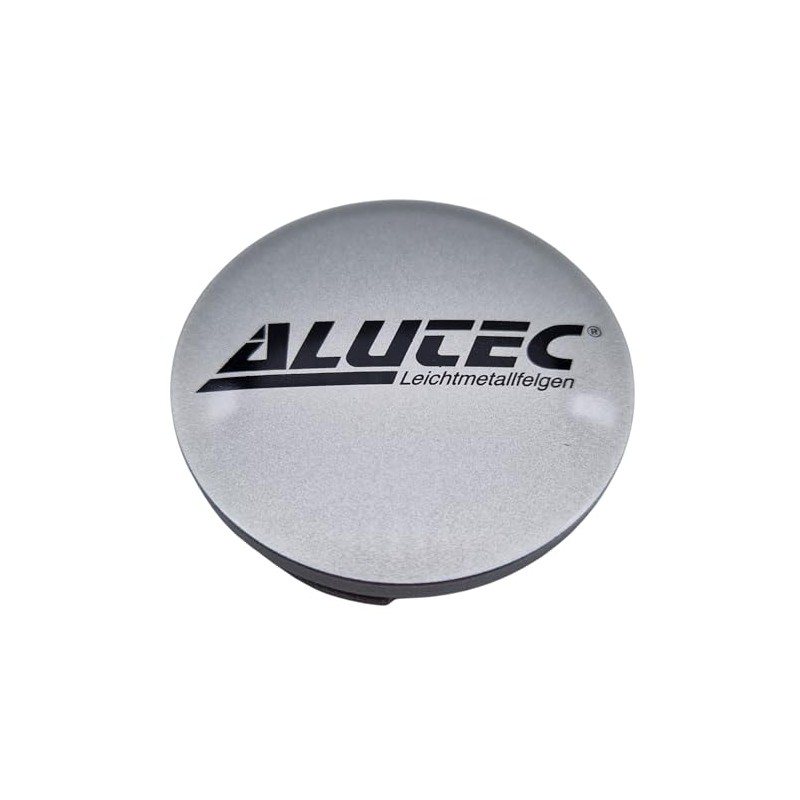 1 x Alutec Hub Cap 60 mm Silver (N23) Logo