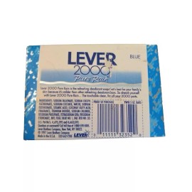 LEVER 2000 PURE RAIN 5 oz Deodorant Soap Bar Pack of 2 Bars NEW NOS Vintage 1997