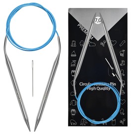 7.0 mm Circular Knitting Needles US10.75 |47 inches/120 cm | for Beginners Knitting Shawls, Scarves, Blankets and Other Large Projects!