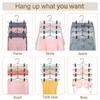 TOPIA HANGER 4 Tier Black Skirt Hangers for Women, Pants