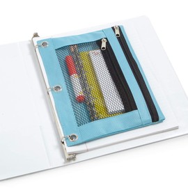 Blue Summit Supplies Pencil Pouches, Bulk Pencil Pouch 30 Pack in Assorted Colors for Storing School Supplies, Writing Utensils, and More, Cloth Zipper Pouches for 3 Ring Binders, 30 Count