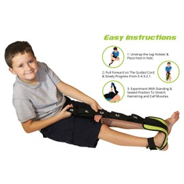 KidSole Smart Stretch Strap for Foot, Calf & Hamstring Muscles. Guided Stretching Device for Posture Correction, Plantar Fasciitis, Arch Development & Other Leg & Foot Stretches.
