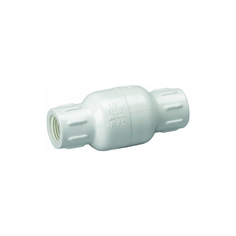Homewerks VCK-P40-B4B VCKP40B4B in-Line Check Valve, 0.75 Inch, White