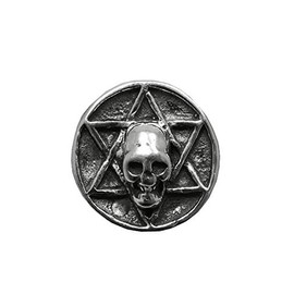 Sterling silber ring schädel David stern 925 Empress Größe 52-75 R001228