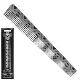 Pegasus Skulleto 303 Barber Tapered Comb Silver