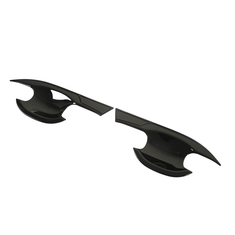 4PCs Car Exterior Door Handle Bowl Protector Glossy Black Cup