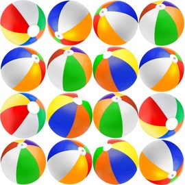 90 Pack Mini Beach Balls Bulk, 5-Inch Inflatable Rainbow Beach Balls for Kids, Ideal for Pool Toys, Beach Theme Party Decorations and Outdoor Games, Hawaiian Tropical Theme Decorations Supplies