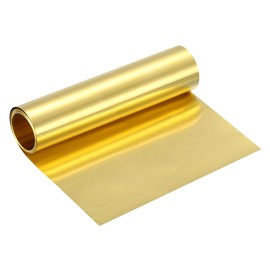 uxcell Brass Sheet Roll, 120" x 6" x 0.0016" Metal Flashing Brass Foil Roll for Crafting, Electrical DIY Projects Repairs, Gold