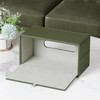 Cretkhp PU Leather Tissue Box Cover Rectangle with Magnetic Closure,