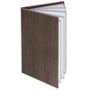 Menu Book, Hardcover, Wood, 12 Pages (6, 12 Sides) A4