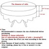 USTIDE Handmade Crochet Cotton Tablecloth Round Beige Crochet Tablecloths for