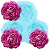 Peony Flower Fondant Mold Flower Silicone Chocolate Molds