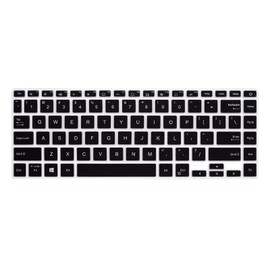 WYGCH Silicone Keyboard Cover for ASUS VivoBook S14 S433 S435 M433 M413 X413 K413, VivoBook Flip 14 TM420IA/UA K, ZenBook 14 UX435 Q407IQ,for Asus 14" E410 L410 ZenBook 14 UX435EG Q407IQ, Black