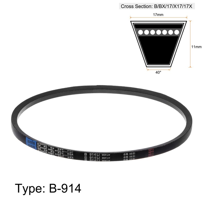 sourcing map B-914 V-belt drive belt, 914 mm (36 inches),