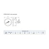 Manometer Glycerine Axial Connection Stainless Steel IP65 63 mm with