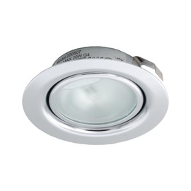Leyton Lighting 12v 20w halogen recessed downlight chrome warm white low voltage (Driver Required)