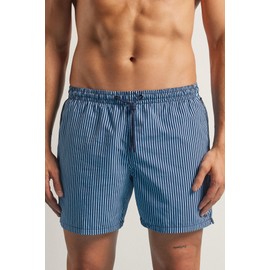 Intimissimi Man's Blue Stripe Print Swim Trunks in Blue, Size L