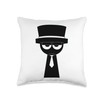 Moody Black from Sprunki! Throw Pillow