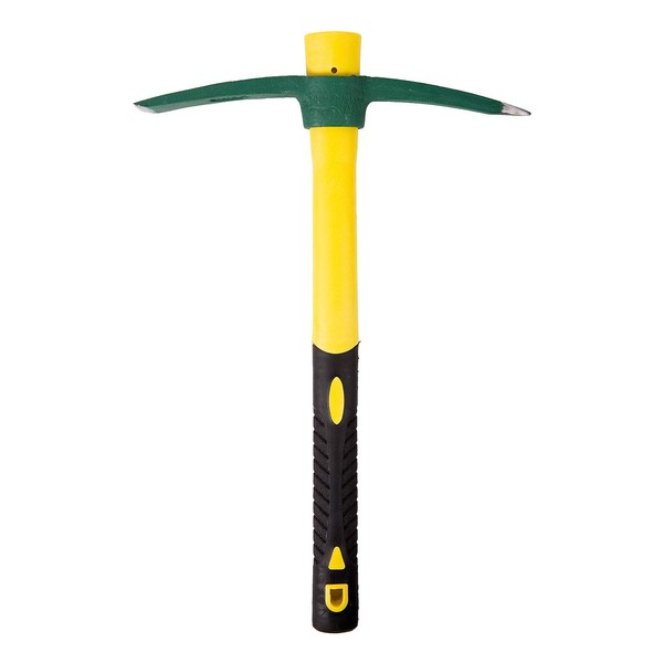 KINJOEK Pick Mattock Hoe, Forged Weeding Garden Pick Axe with