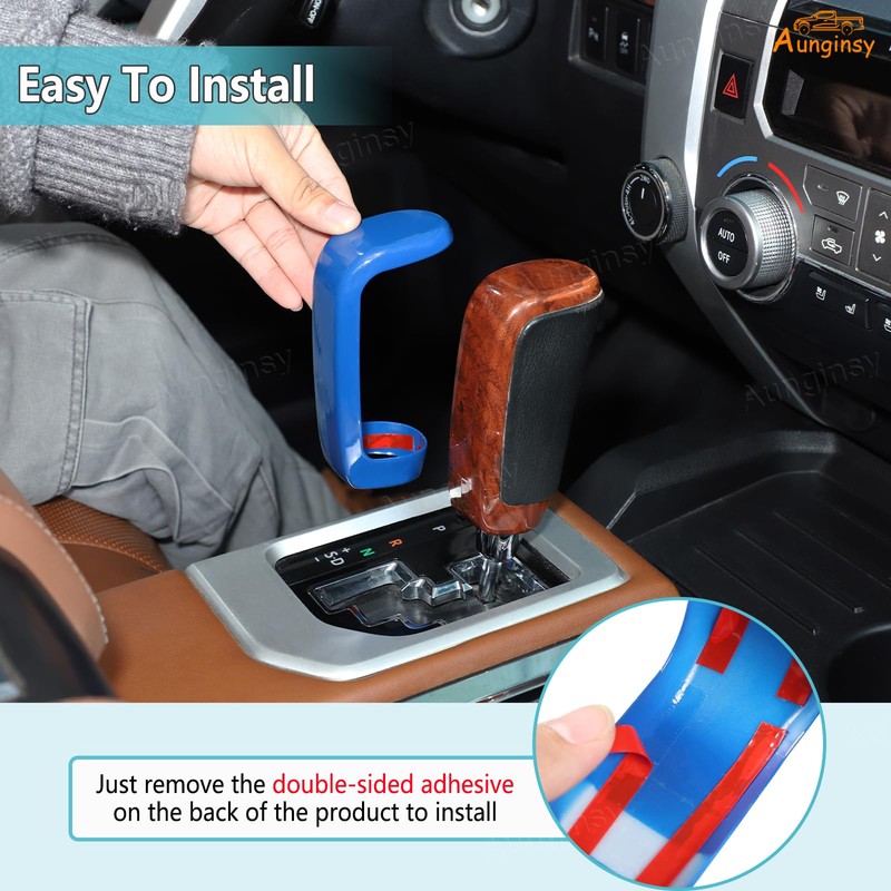 Car Gear Shifter Hand Brake Trim Cover Compatible with Toyota