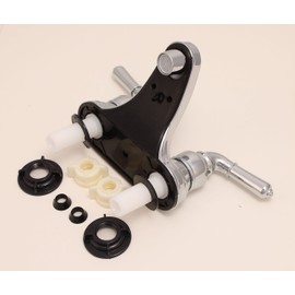 Two Handle Chrome Lavatory Faucet Plastic Non-Metalic, with Lever Handles - By PlumbUSA