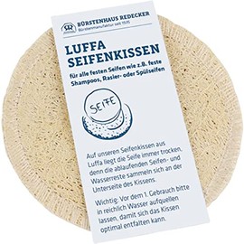 Redecker 693510 Luffa-Seifenkissen, rund, Ã 11 cm