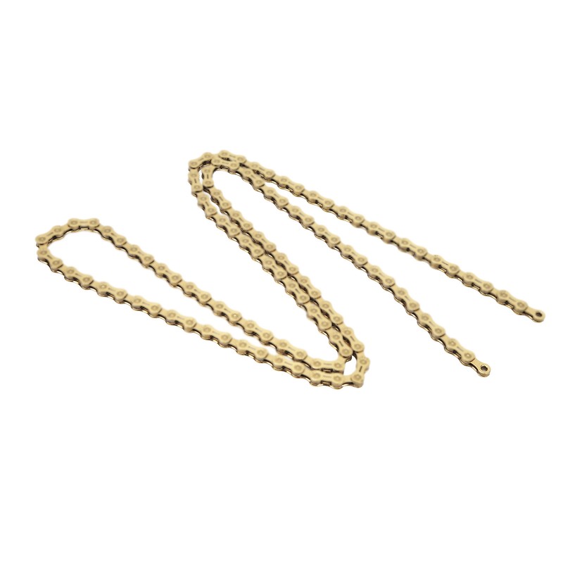 Gold 10 Speed Bike Chain Half Hollow Lightweight Bicycle Chain