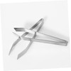 Alipis Dishwasher Safe Stainless Steel Tweezers Hair Removal Tool Beveled