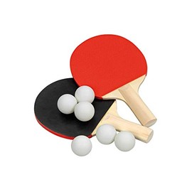Betzold Sport Table Tennis Set, 12 Pieces, Table Tennis Bat, Table Tennis Ball