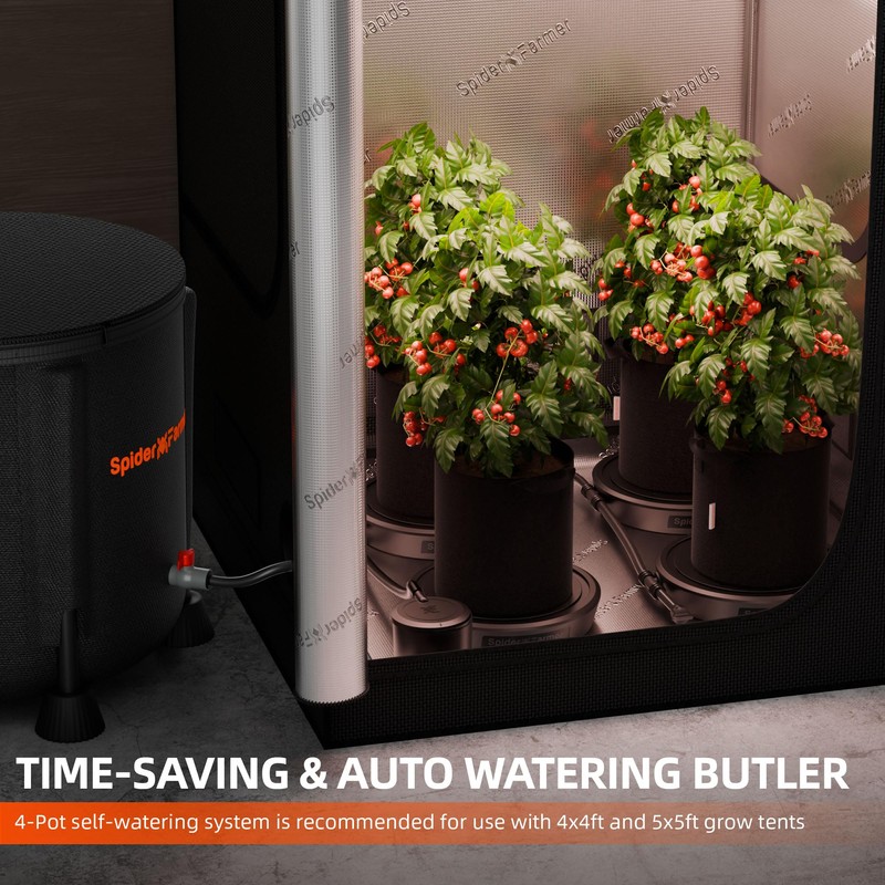 Spider Farmer 2025 Newest Gravity-Fed Self-Watering System No Power Needed,