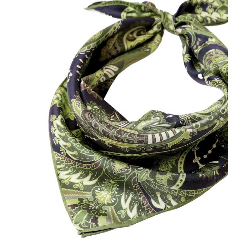 Prettystern Unisex Hand-Rolled Silk Neckerchief Silk Neckerchief for Men and