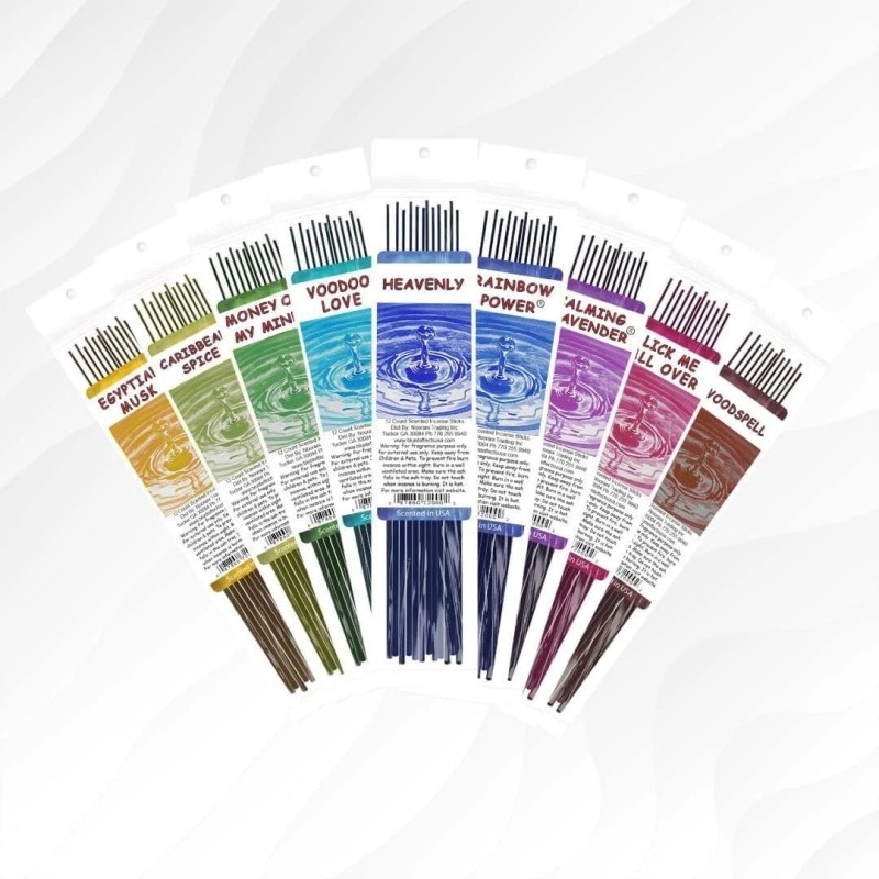 Sticks Hand Dipped Incense - 15 Scents Variety Pack 12
