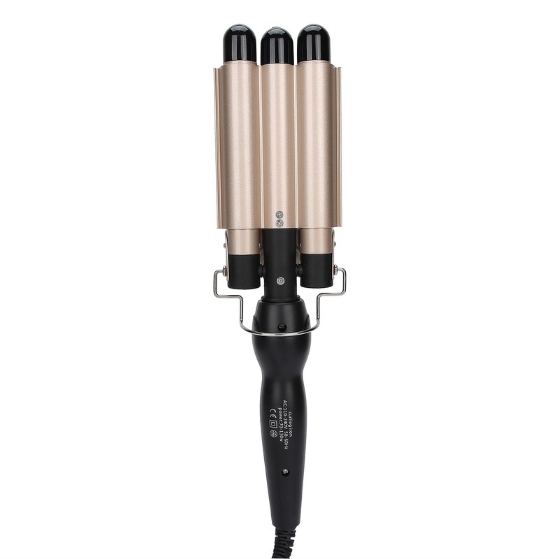 3 Barrel Curling Iron Wand Adjustable Hair Curler Waver Crimper