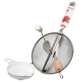 Westmark Preserving Set S- Kitchen Strainer and Preserving Funnel for Jam, Mus or Porridge - 20 cm Diameter - Especially Easy Cleaning (2 Pieces)