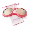 PEGH Wrap Around Sunglasses Y2K Fashion Oversized Oval Sunglasses for