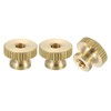 sourcing map Knurled Thumb Nuts, 3Pcs M4 x D12mm x