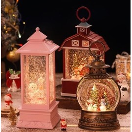 Wireless Christmas Snowman Snow Globe Music Box lf1470 Free Size / Option J 2ea