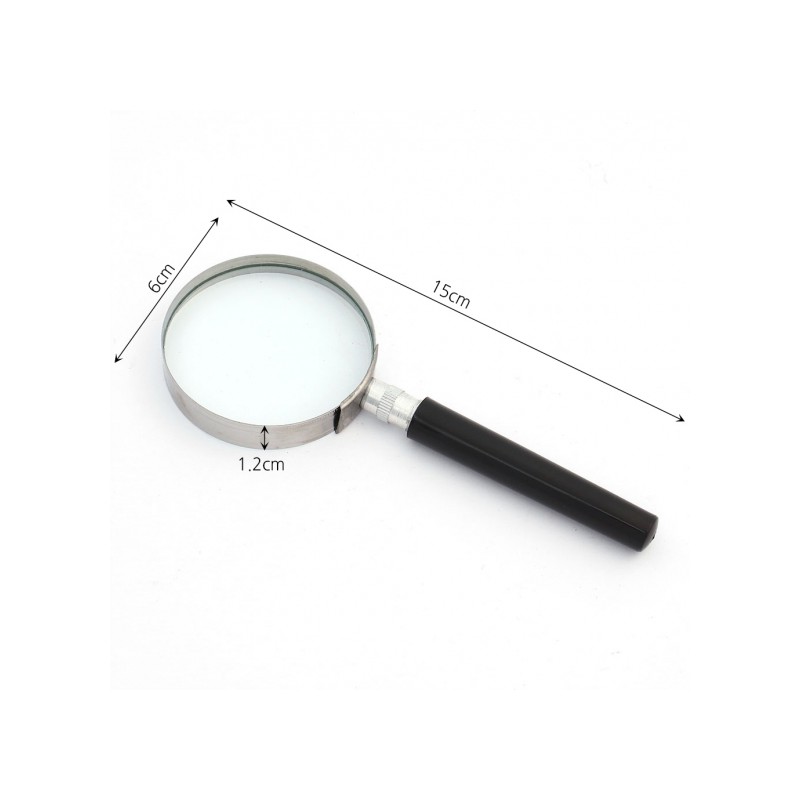 60mm small/medium handle magnifier (4x magnification)